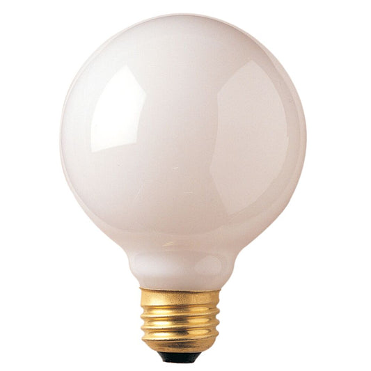 Bulbrite Pack of (24) 25 Watt Dimmable White G25 Incandescent Light Bulbs with Medium (E26) Base, 2700K Warm White Light