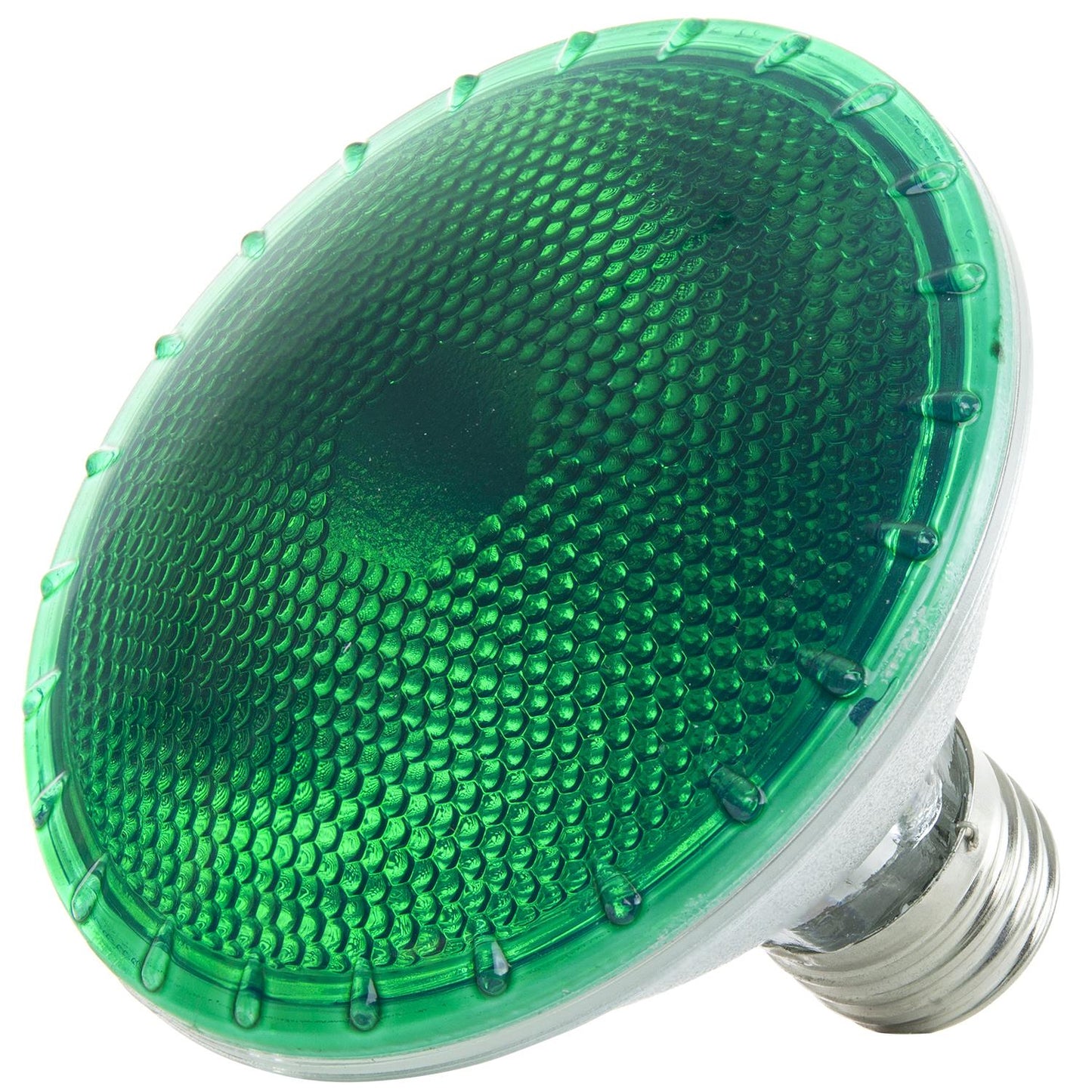 Sunlite 75 Watt, 30° Narrow Flood, Colored PAR30 Reflector, Medium Base, Green, Halogen