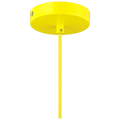 Sunlite CF/PD/V/Y Yellow Vega Residential Ceiling Pendant Light Fixtures With Medium (E26) Base