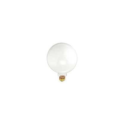 Bulbrite 150G40WH 150 Watt Incandescent G40 Globe, Medium Base, White