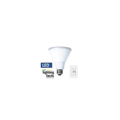 Bulbrite LED13PAR30S/FL830/D/2 13 Watt Dimmable LED PAR30, Short Neck, 75 Watt Equivalent, Medium (E26) Base, Flood, Soft White