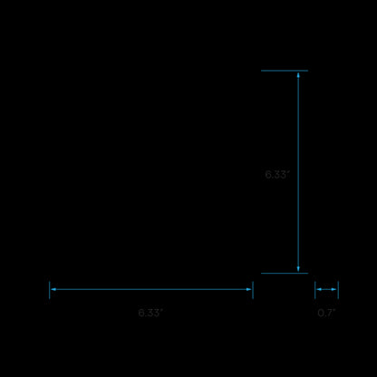 Luxrite LED Surface Mount 6" Square Slim, 15W, 950 Lumens, Color Selectable - 3000K/4000K/5000K, 80 CRI, White Finish, Dimmable,Pack of 2 (LR23593)