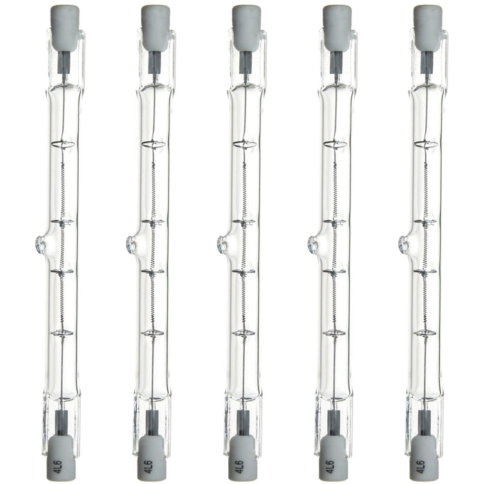 Sunlite 100 Watt, Double Ended T3, RSC Base, Clear — Bulb Center