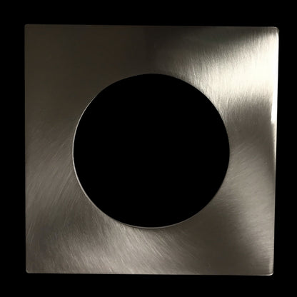 Luxrite 2" Regressed Interchangeable Canless Spotlight Square Brushed Nickel Trim, Pack of 5 (LR23455)