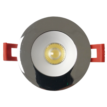 Luxrite 2" Regressed Interchangeable Canless Spotlight Round Trim Chrome Finish (LR23430)