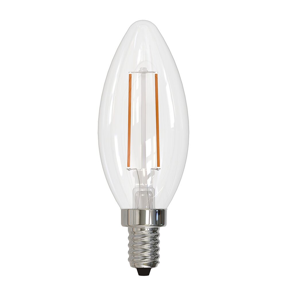 Bulbrite Pack of (8) 4 Watt Dimmable Clear B11 LED Light Bulbs with Candelabra (E12) Base, 3000K Soft White Light, 350 Lumens