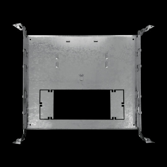 Luxrite 2 Sizes Square New Construction Mounting Plate, Galvanized Steel Finish, Pack of 3 (LR41007)