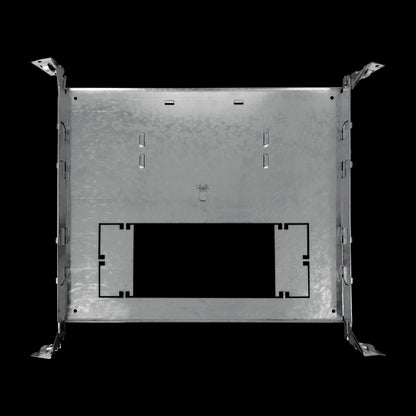 Luxrite 2 Sizes Square New Construction Mounting Plate, Galvanized Steel Finish, Pack of 3 (LR41007)