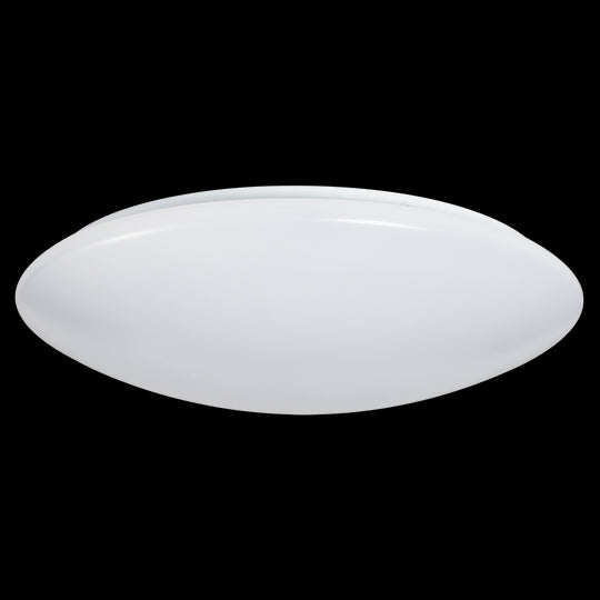 Luxrite LED Surface Mount Cloud 14" Round Puff, 25W, 1875 Lumens, Color Selectable - 2700K/3000K/3500K/4000K/5000K, 80 CRI, Frost White Finish, Dimmable, Pack of 2 (LR23158)
