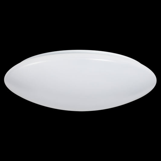 Luxrite LED Surface Mount Cloud 14" Round Puff, 25W, 1875 Lumens, Color Selectable - 2700K/3000K/3500K/4000K/5000K, 80 CRI, Frost White Finish, Dimmable, Pack of 2 (LR23162)