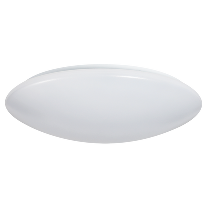 Luxrite LED Surface Mount Cloud 14" Round Puff, 25W, 1875 Lumens, Color Selectable - 2700K/3000K/3500K/4000K/5000K, 80 CRI, Frost White Finish, Dimmable (LR23162)