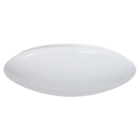 Luxrite LED Surface Mount Cloud 14" Round Puff, 25W, 1875 Lumens, Color Selectable - 2700K/3000K/3500K/4000K/5000K, 80 CRI, Frost White Finish, Dimmable (LR23162)