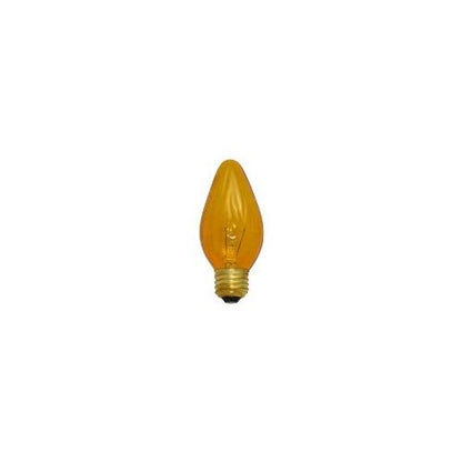 Bulbrite 60F15A 60 Watt Incandescent F15 Fiesta Bulb, Medium Base, Amber