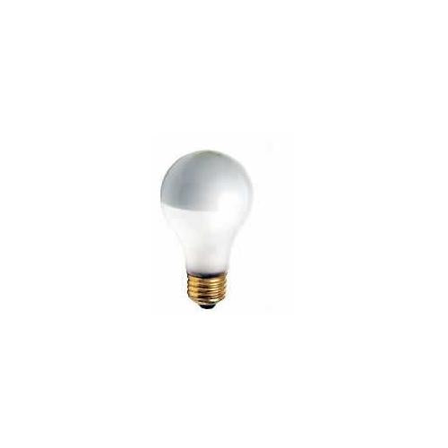 Bulbrite 100A21F/SB 100 Watt Incandescent Half Chrome A21 Bulb, Medium Base, Silver Bowl Frost