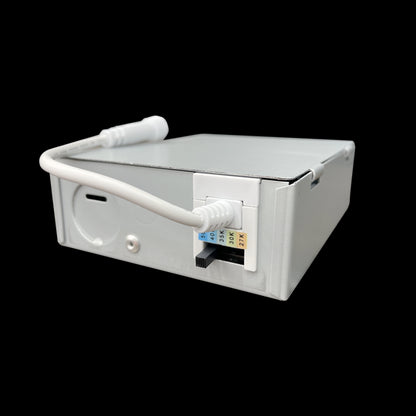 Luxrite LED 6" Mini Panel High Output Square Smooth Canless Wafer Spotlight, 15W, 1400 Lumens, Color Selectable - 2700K/3000K/3500K/4000K/5000K, 80 CRI, White Finish, Dimmable (LR23747)