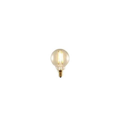 Bulbrite LED2G16/22K/FIL-NOS 2-Watt LED Nostalgic Globe Bulb, 25W Equivalent, Candelabra Base, Antique Finish