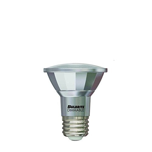 Bulbrite LED7PAR20/FL40/830/WD 7 Watt Dimmable Wet Rated Outdoor/Indoor LED PAR20 Reflector Bulb, 50W Halogen Equivalent, Medium (E26) Base, Flood, Soft White