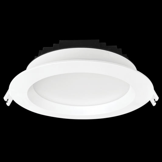 Luxrite LED 6" Round Regressed High Output Mini Panel, 18W, 1800 Lumens, Color Selectable - 2700K/3000K/3500K/4000K/5000K, 80 CRI, Dimmable (LR22636)