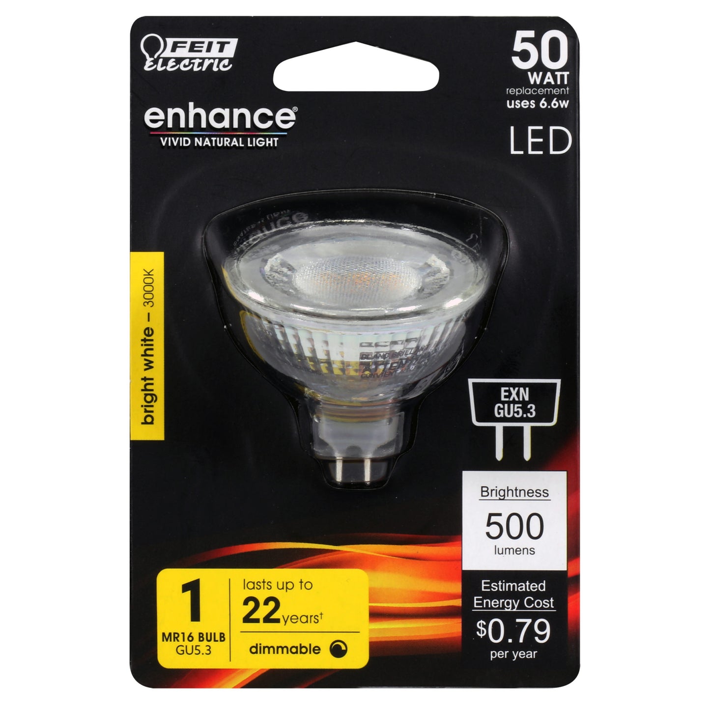 500 Lumen 3000K Dimmable LED