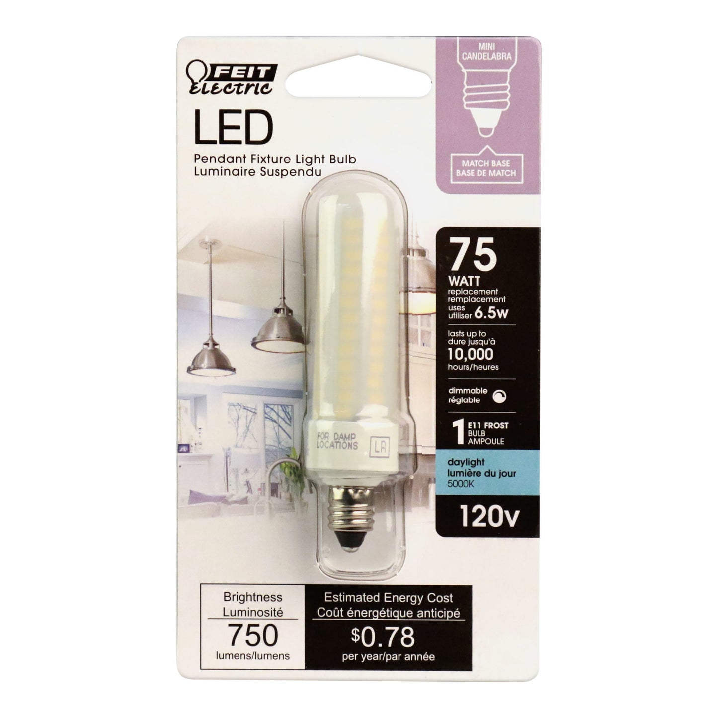 750 Lumen 5000K Dimmable MC LED