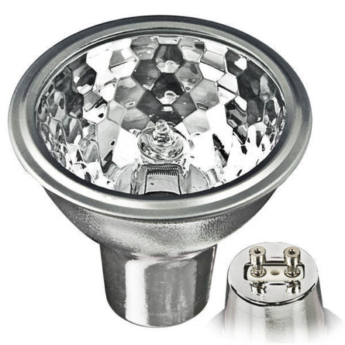GE 30901 - 50 Watt - MR16 GU7 Base - Narrow Spot - Glass Face - 3,500 Life Hours - 10,800 Candlepower - 12 Volt
