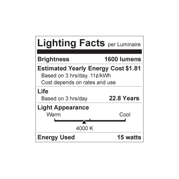 Luxrite LED A19 Light Bulb, E26 - Medium Base, 15W, 4000K - Cool White, 1600 Lumens, 80 CRI, Frost Finish, Dimmable, Pack of 12 (LR21442)