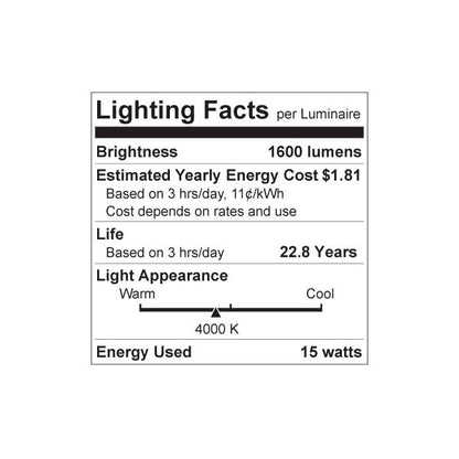 Luxrite LED A19 Light Bulb, E26 - Medium Base, 15W, 4000K - Cool White, 1600 Lumens, 80 CRI, Frost Finish, Dimmable, Pack of 12 (LR21442)