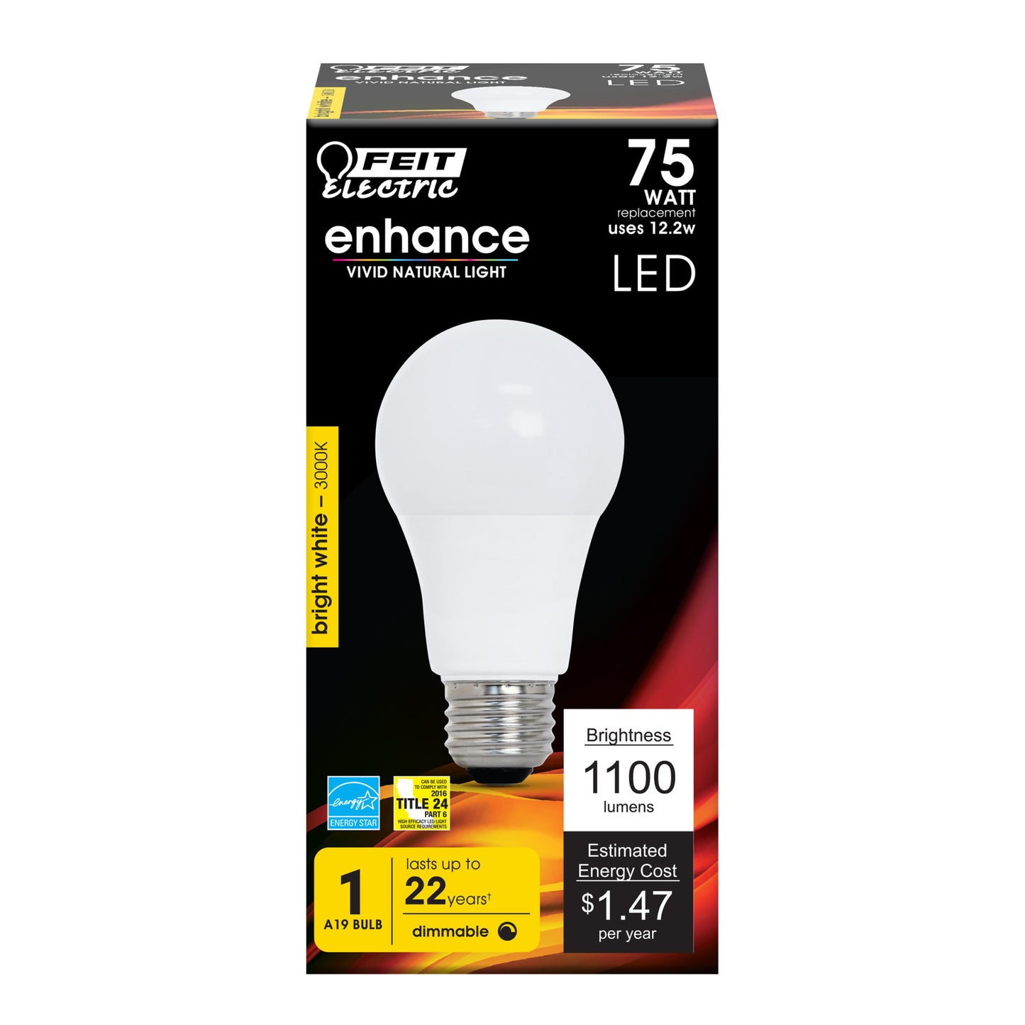 1100 Lumen 3000K Dimmable LED