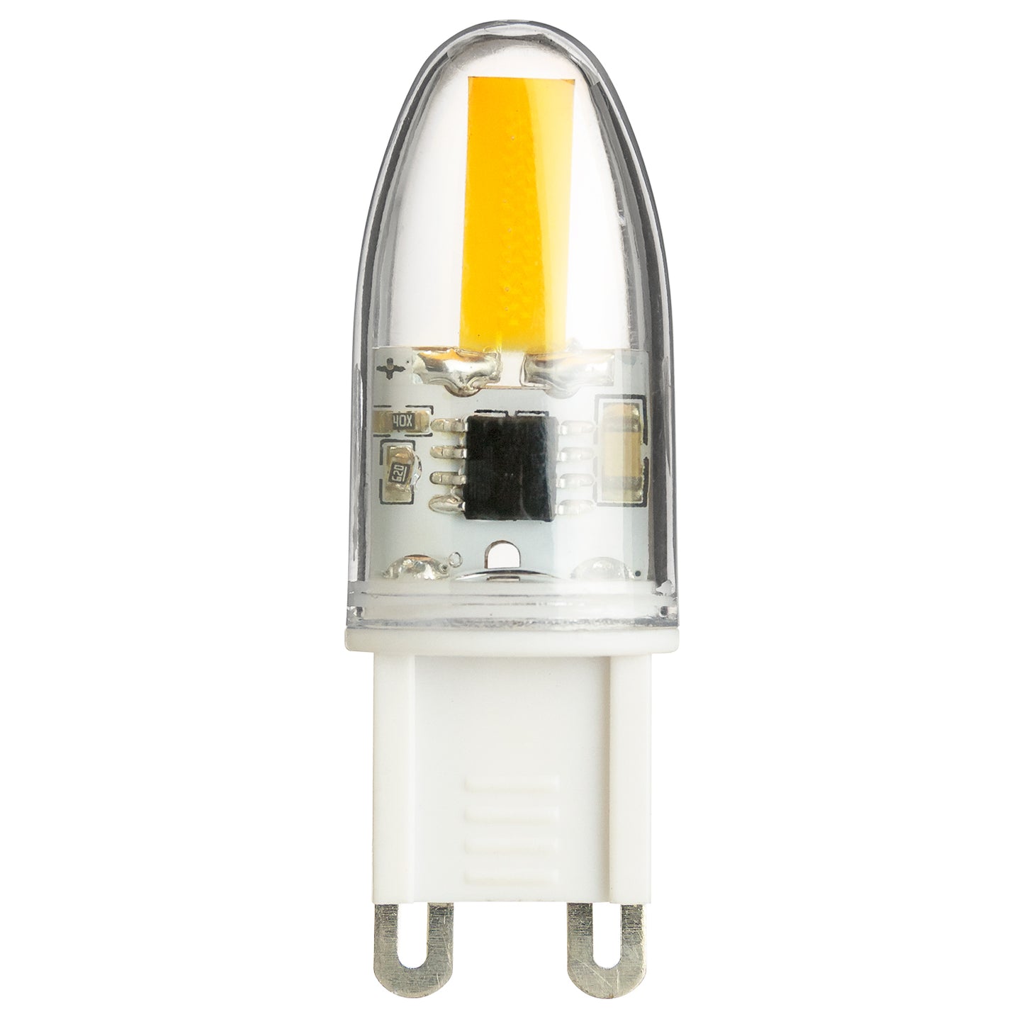 Sunlite LED G9 Lamp Light Bulb, 2.5 Watts (25 Watt Halogen Equivalent), 250 Lumens, Bi-Pin Base, Dimmable, Clear, ETL Listed, RoHS Compliant, 30K Warm White - 6 Pack