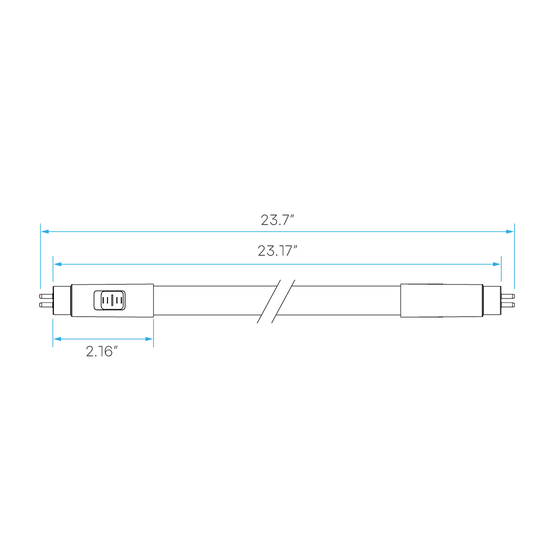 Luxrite LED 2' T8 3 Way Universal Light Tube, G13 Base, 8W, 960 Lumens, Color Selectable - 3500K/4000K/5000K, 83 CRI, Frosted White Finish, Dimmable, Pack of 5 (LR34231)