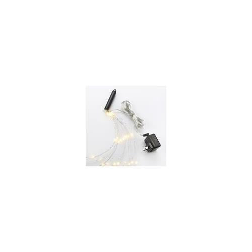 Bulbrite LED/STAR/SIL/M/27K Indoor LED Starry String Lights-Multi, 10 - 10' Copper Wire Strands, Plug-In