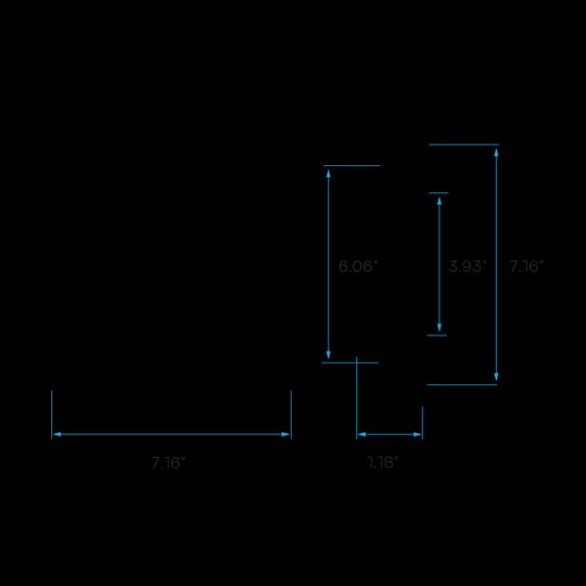 Luxrite LED 6" Mini Panel High Output Square Smooth Canless Wafer Spotlight, 15W, 1400 Lumens, Color Selectable - 2700K/3000K/3500K/4000K/5000K, 80 CRI, White Finish, Dimmable (LR23747)
