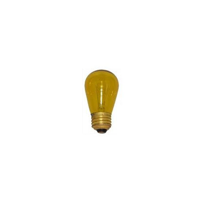 Bulbrite 11S14TY 11W Dimmable S14 String Light Replacement Bulb, Medium Base, Transparent Yellow