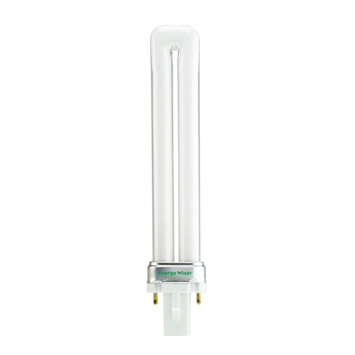 Bulbrite CF9S841 9 Watt Compact Fluorescent T4 Twin Tube, 2-Pin G23 Base, Cool White