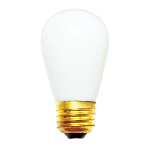 Bulbrite 11S14W 11W Dimmable S14 String Light Replacement Bulb, Medium Base, White