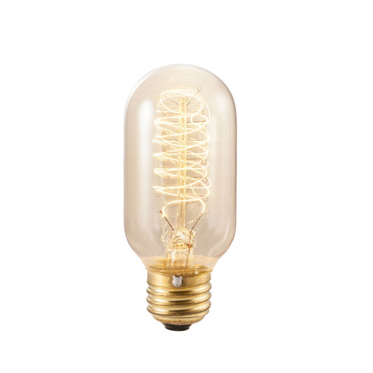 Bulbrite NOS40T14 40 Watt Nostalgic Incandescent Edison Torch Spiral T14, Medium Base, Antique Finish