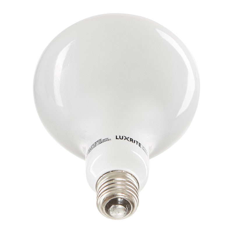 Luxrite LED BR40 Reflector Light Bulb, 14W, 1100 Lumens, 3500K - Natural, 80 CRI, Frosted White Finish, Dimmable (LR31822)