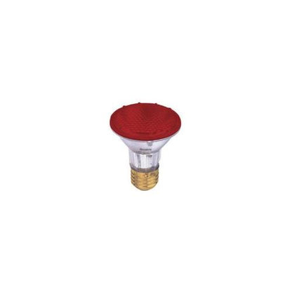 Bulbrite H50PAR20R 50 Watt Dimmable Colored Light Halogen PAR20, Medium Base, Red