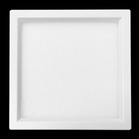 Luxrite LED Surface Mount 4" Square Slim, 10W, 600 Lumens, Color Selectable - 3000K/4000K/5000K, 80 CRI, White Finish, Dimmable, Pack of 2 (LR23590)