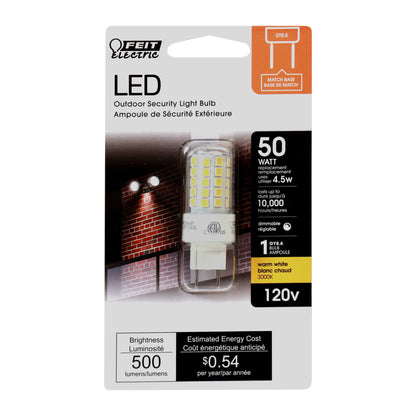 500 Lumen 3000K Dimmable LED GY8.6