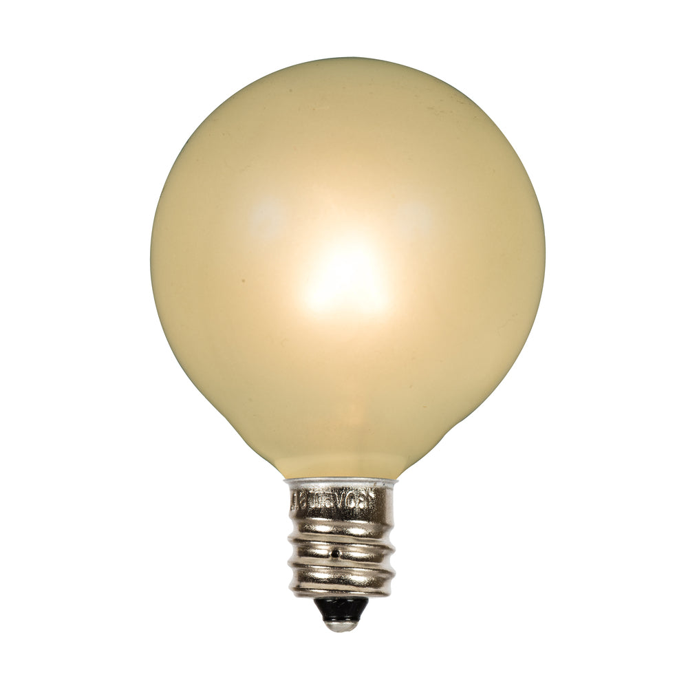 Vickerman Pearl White G50 Replacement Bulb, 10 per Bag - 3 Bags