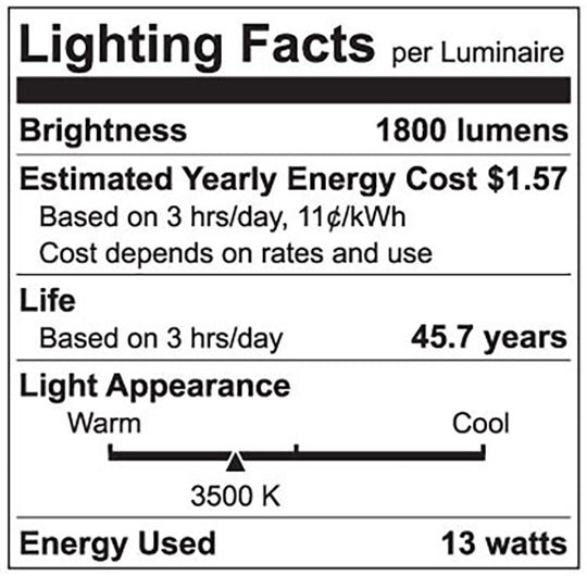 Luxrite LED 4' T8 Universal 13W Shatter Proof Ballast Compatible Light Tube, G13 Base, 1900 Lumens, 3500K - Natural, 83 CRI, Frosted White Finish (LR34191)