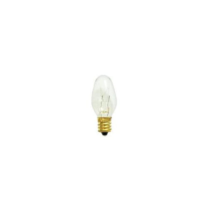 Bulbrite 10C7C-25PK 10 Watt Incandescent Night Light C7 Replacement Bulb, Clear, 25-Pack