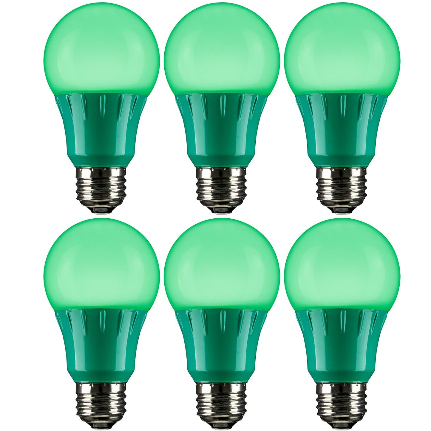 Sunlite LED A Type Colored 3W Light Bulb Medium (E26) Base, Green