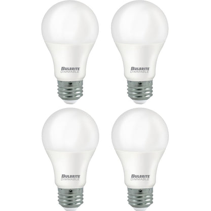 Bulbrite Pack of (4) 11 Watt Dimmable Frost A19 LED Light Bulbs with Medium (E26) Base, 3000K Soft White Light, 1100 Lumens