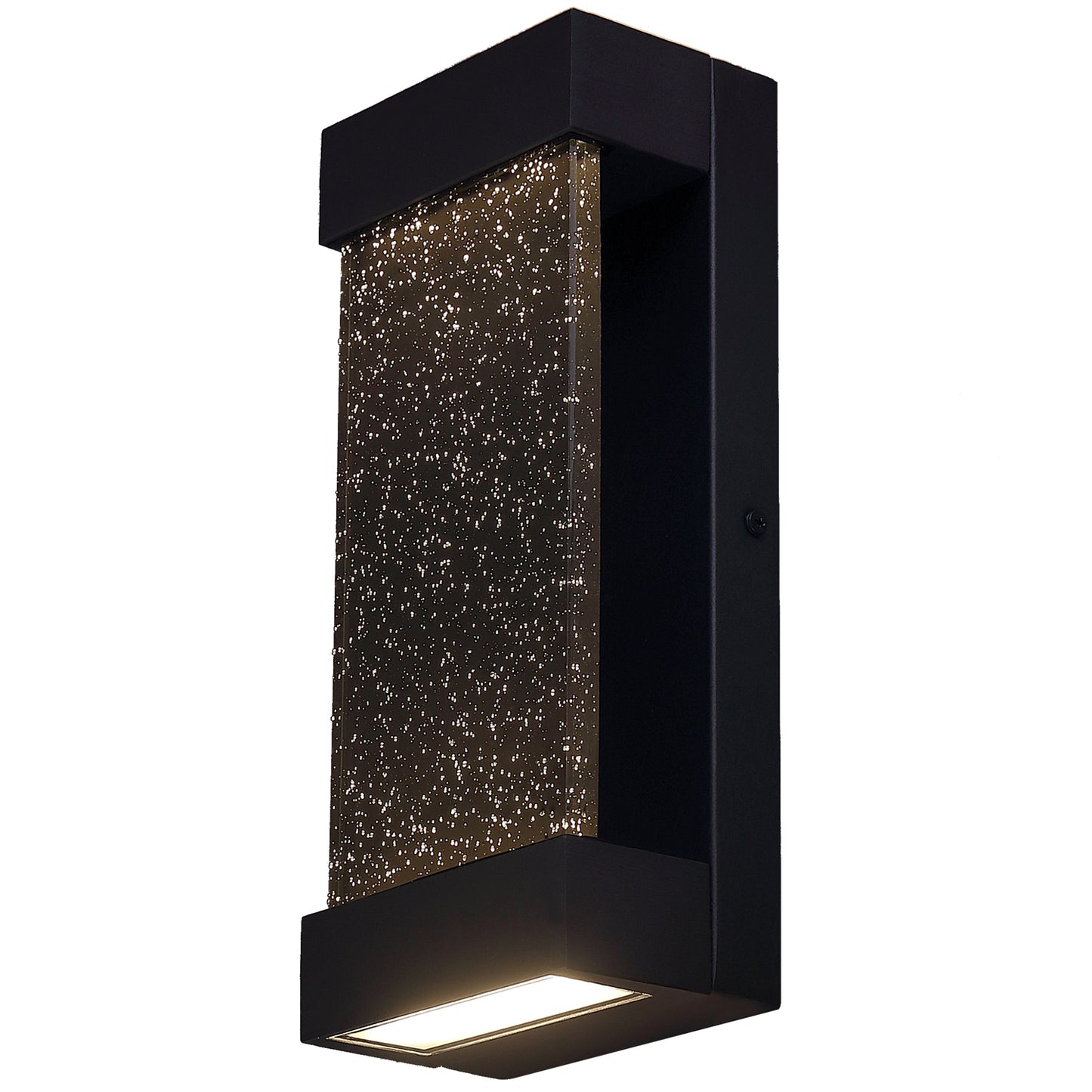 Wall Sconce Dark Seedy Acrylic Up/Down Lights 12" Dimmable 120V Black