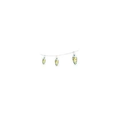 Bulbrite STRING15/E12/WHITE-B10MAR-KT White Outdoor String Light w/Amber Marble Finish Bulbs, 25-Feet, 15 Lights