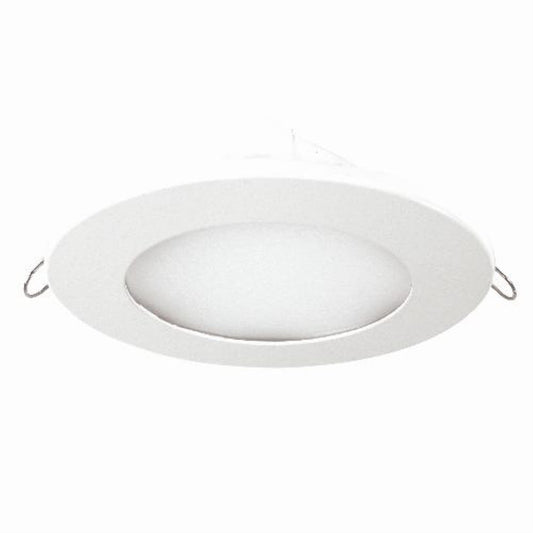 Sunlite LED 6" Round Panel Fixture, 12 Watt, White Trim, Warm White