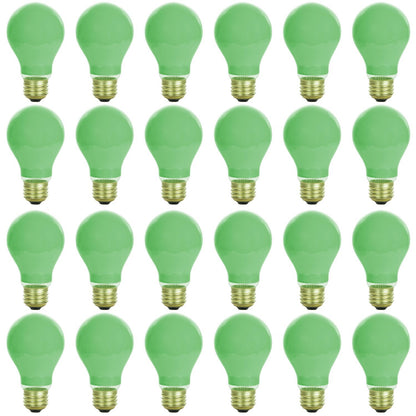 Sunlite 40 Watt A19 Colored, Medium Base, Ceramic Green