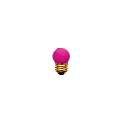 Bulbrite 7.5S11P 7.5W Dimmable S11 Night Light Replacement Bulb, Medium Base, Pink